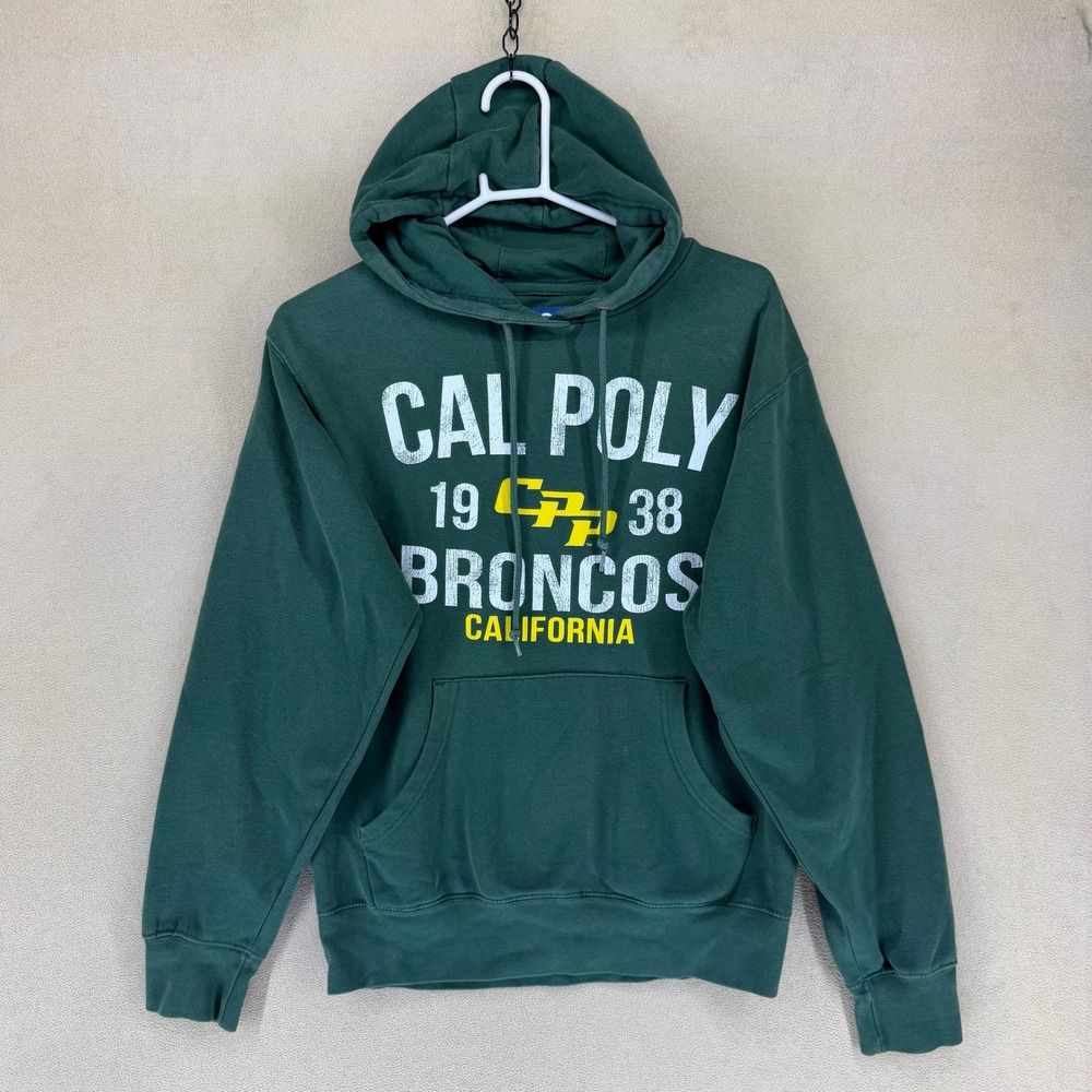 Cal Poly Broncos California Green Hoodie Pullover Sweatshirt Mens‎ Size XS